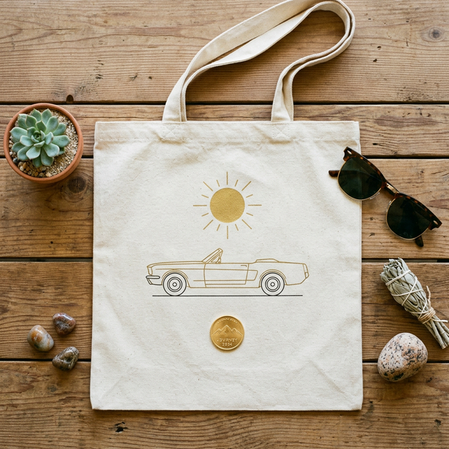 Minimalist Gold Tote